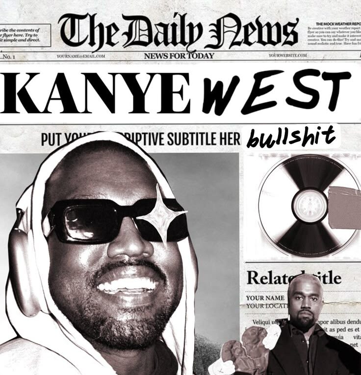 KANYE OMARI WEST #kanye #kanyewest #ye #rap #music #album #fyp #wallpaper #newspaper