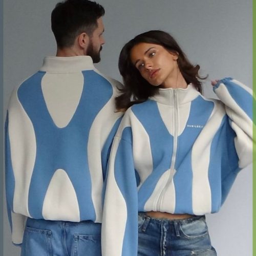 Wave Aesthetic Fleece Jacket